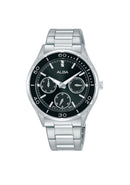 ALBA Ladies' Hand Watch FASHION Stainless Band, Black Dial AP6709X1