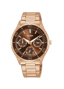 ALBA Ladies' Hand Watch FASHION Stainless Band, Brown Dial AP6700X1