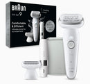 Braun Silk Epil 9  9-341, White/Silver Mini Facial Hair Removal