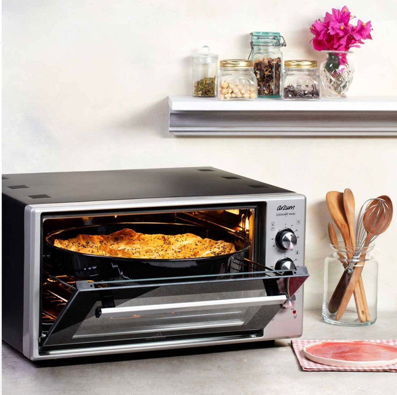 ARZUM AR2002 Cookart Maxi 50 Lt Double Glassed Oven - Stainless Steel