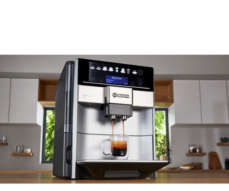 Bosch Fully automatic coffee machine Vero Barista 600 Silver, Removable Water Tank TIS65621RW