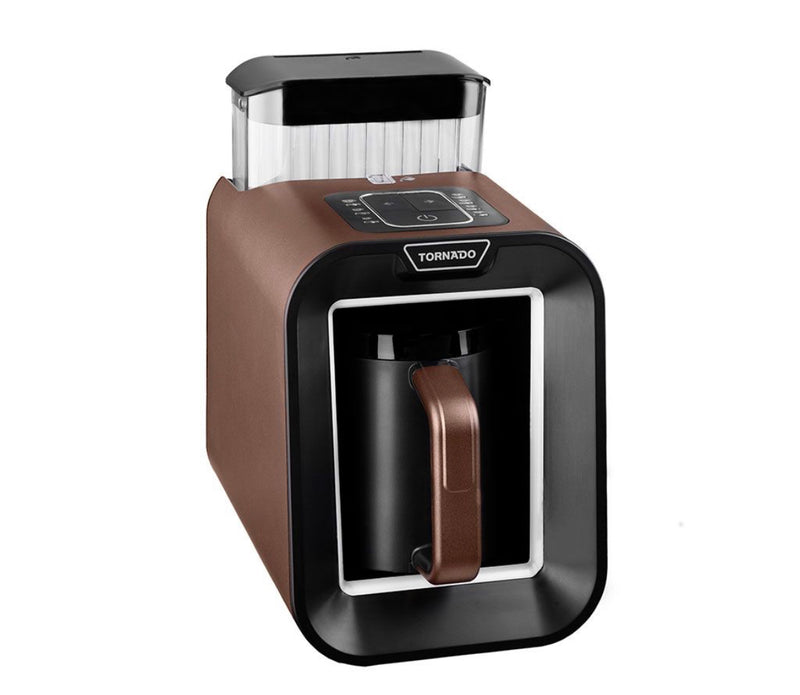 TORNADO Automatic Turkish Coffee Maker 330ml Brown x Black Water Tank TCME-100S-PRO