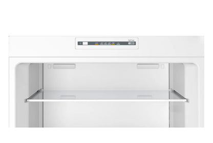 Bosch Series 4 free-standing fridge-freezer with freezer at top 186 x 70 cm Stainless steel look KDN55NL2E8