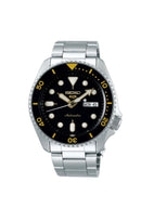 SEIKO Men's Hand Watch 5 SPORTS Stainless Band, Black Dial SRPD57K1
