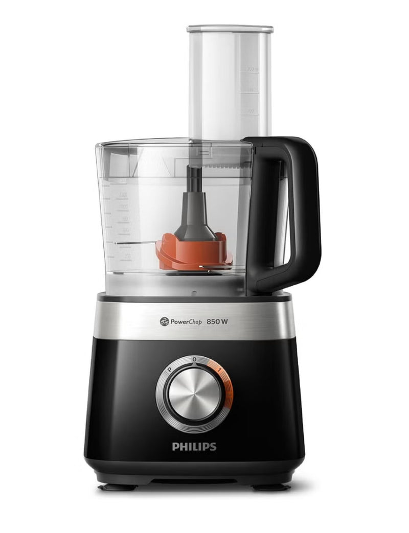 Philips Compact food Processor - 850W, 2.1L, 31 functions, Black - HR7530/10 (2 Years Warranty)
