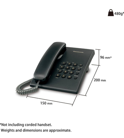 Panasonic KX-TS500FXB  Corded Phone Black