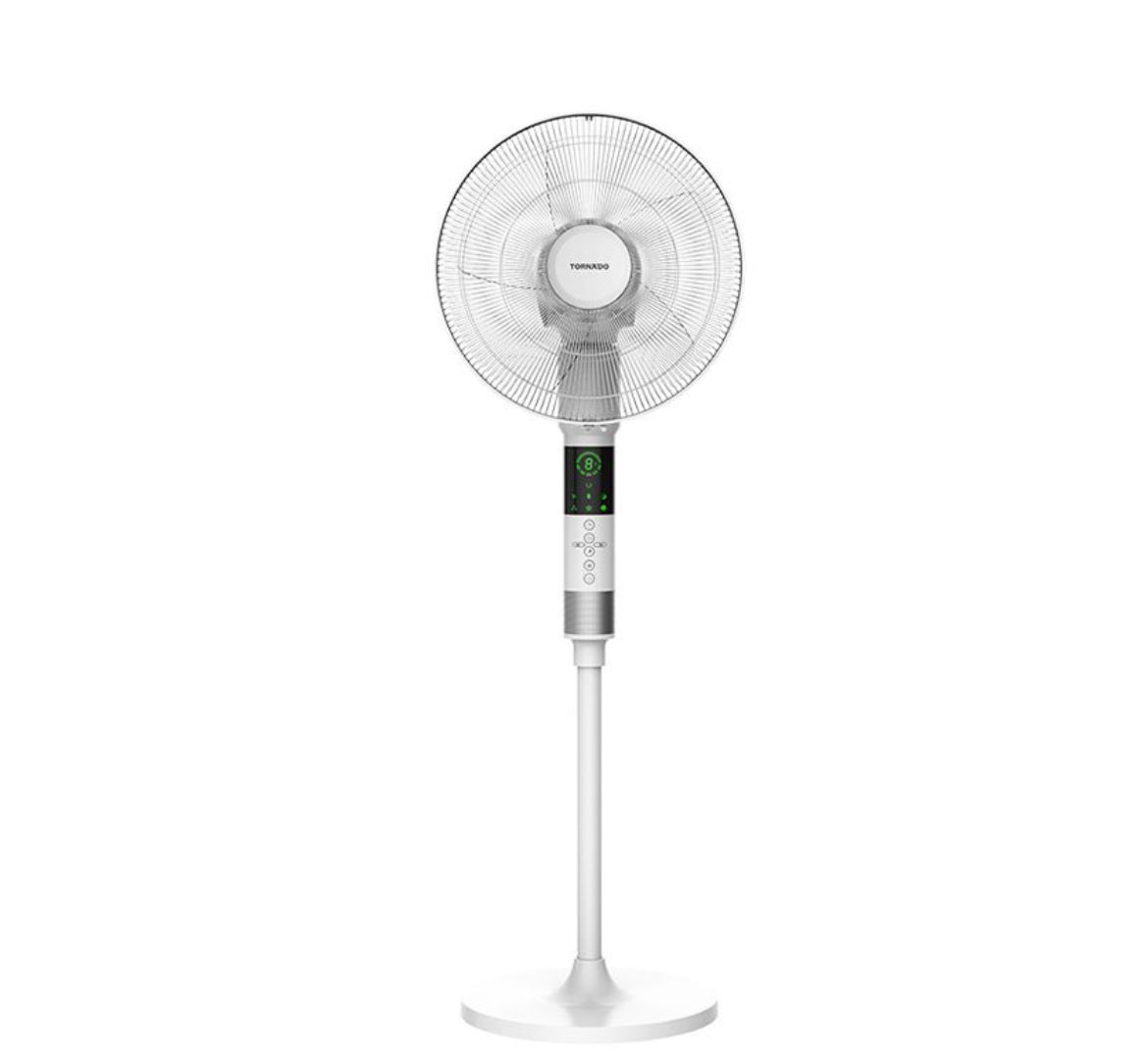 TORNADO Stand Fan 16 Inch 5 Blades Remote White EFS-360/903GW