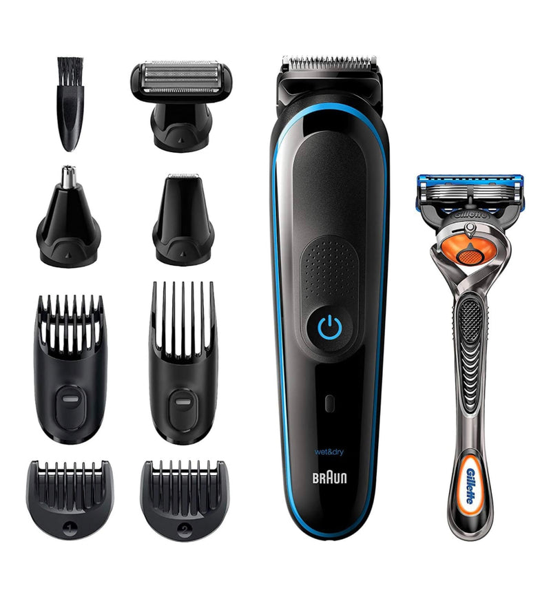 Braun 9-In-1 Trimmer MGK5280 With Gillette Fusion Proglide Razor