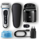 Braun Series 8 8390cc Wet & Dry Shaver With Clean & Charge System And Travel Case - Silver