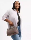 Coach Rowan Satchel Bag Dark Stone