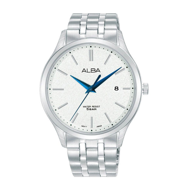 ALBA Men's Hand Watch PRESTIGE Stainless Band, Silver Dial AS9R35X1