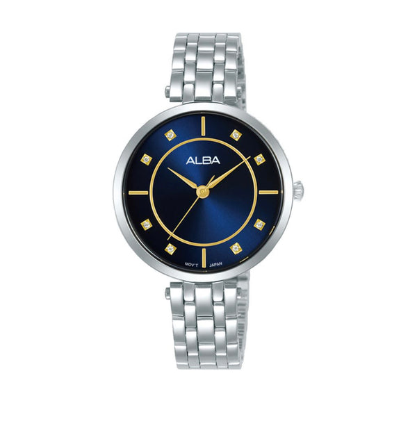 ALBA Ladies' Hand Watch FASHION Stainless Band, Blue Dial ARX083X1