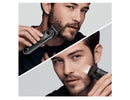 Braun Beard Trimmer 5 BT5342 with Precision dial, 2 attachments and Gillette ProGlide razor, Black/Grey