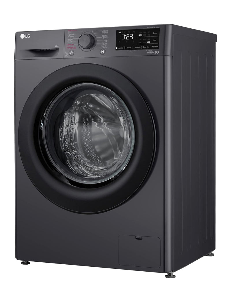 LG Vivace Washing Machine, 8 Kg, Middle Black - F4R3TYG6J