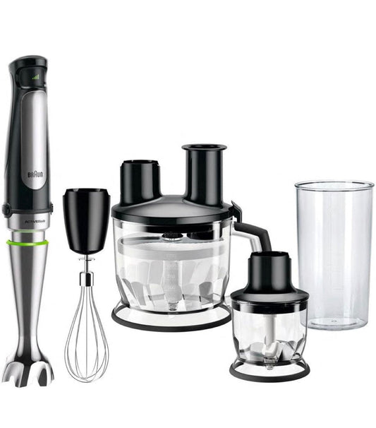 Braun MultiQuick 7 Hand Blender, 1000 Watts, Silver/Black - MQ7085X (2 Years Warranty)