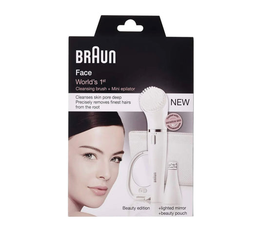 Braun Face Spa Cleansing Brush + Mini Epilator - 831