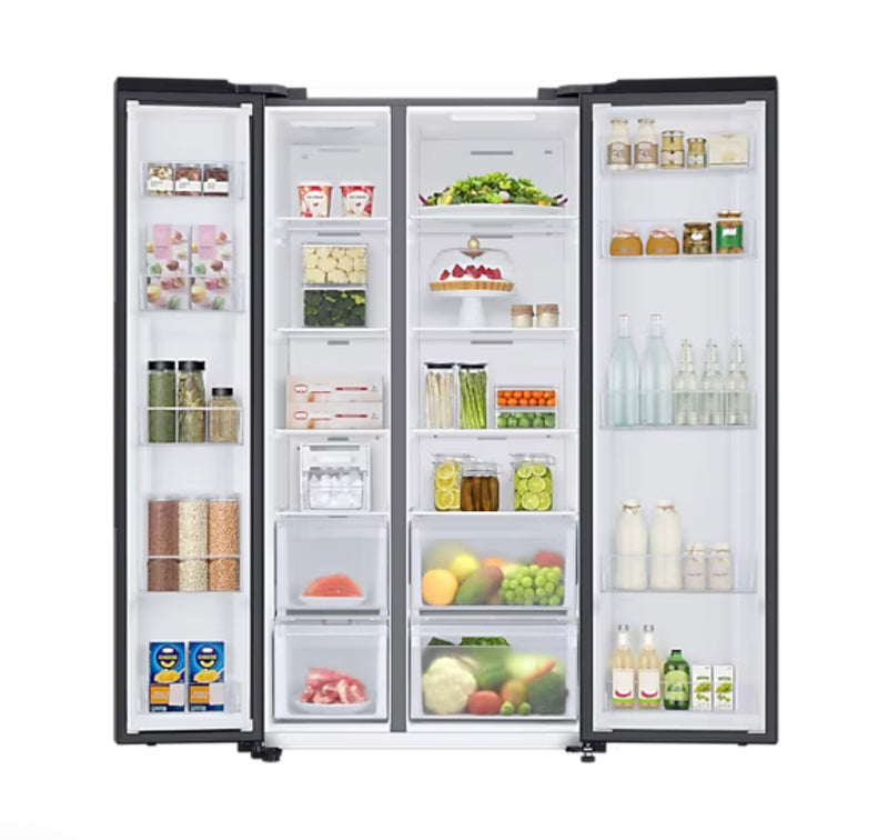 Samsung Refrigerator RS66A8100B1/MR , SIDE BY SIDE WITH TWIN COOLING PLUS , SPACE MAX & Digital Inverter