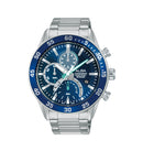 ALBA Men's Hand Watch ACTIVE Stainless Band, Blue Dial AM3897X1