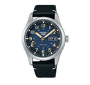 SEIKO Men's Hand Watch 5 SPORTS Black Leather Strap Blue Dial SRPG39K1