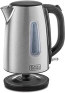 Black & Decker 1.7L 2000 Watt Concealed Coil Stainless Steel Kettle, JC450