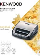Kenwood Sandwich Maker 3 In 1 Waffle SMM02 Black