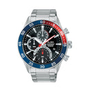 ALBA Men's Hand Watch ACTIVE Stainless Band, Black Dial AM3893X1