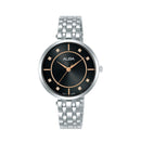 ALBA Ladies' Hand Watch FASHION Stainless Band, Black Dial ARX081X1