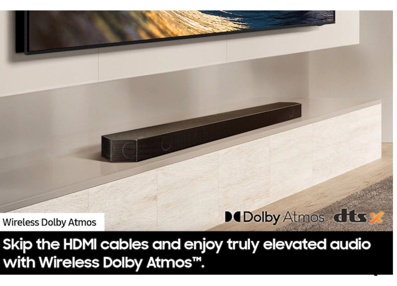 Samsung Q-series 9.1.4 ch. Wireless Dolby ATMOS Soundbar + Rear Speakers Q-Symphony / HW-Q930D