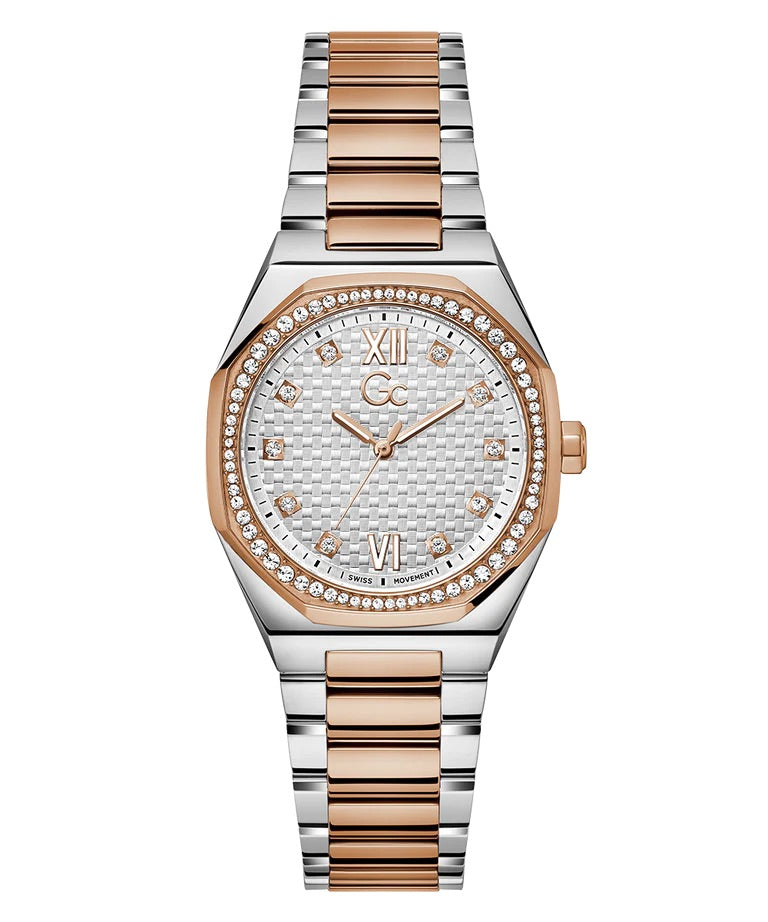 Gc Coussin Sleek Lady Mid Size Metal 34mm Z25001L1MF (Made In France)