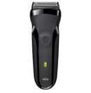 Braun Series 3 300s Rechargeable Electric Foil Shaver With 3 Flexible Blades, Protection Cap – Black
