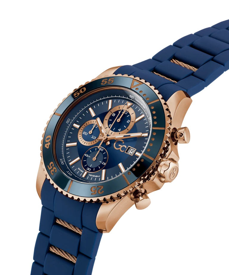 Gc SpeedRacer Chrono Silicone 44mm Men’s Watch Z51001G7MF