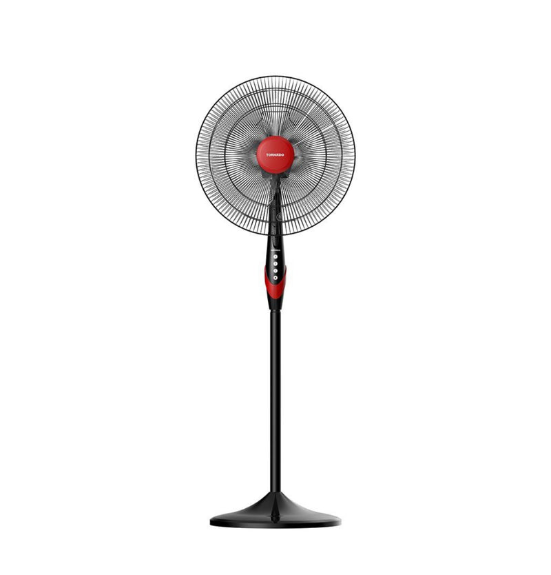 TORNADO Stand Fan 18 Inch 4 Blades Black x Red TSF-18XW