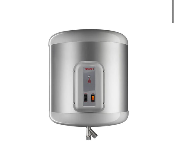 TORNADO Electric Water Heater 65 L LED Lamp Silver EHA-65TSM-S