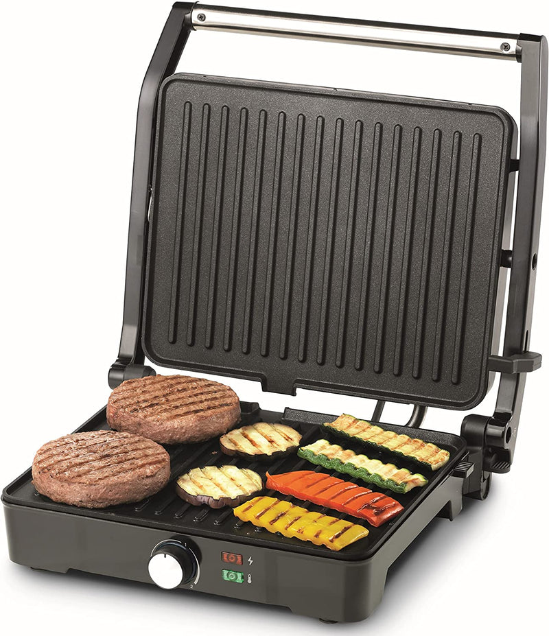 Kenwood contact grill,2000w, adjustable grill positions, silver,HGM31.000SI