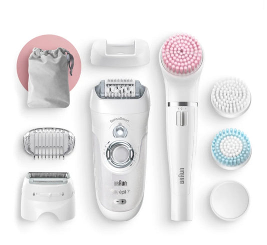 Silk-épil Beauty Set 7 7/875 BS Wet & Dry epilator with 6 extras incl. Braun FaceSpa.