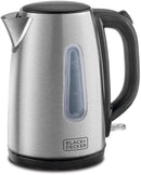 Black & Decker 1.7L 2000 Watt Concealed Coil Stainless Steel Kettle, JC450