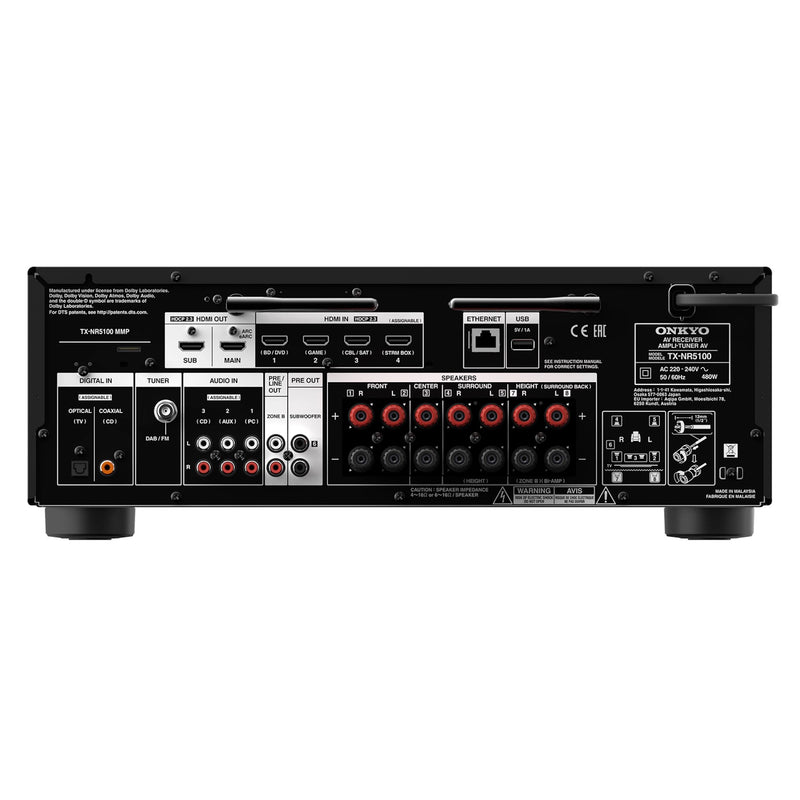 Onkyo TX-NR5100 7.2 Channel 8K AV Receiver