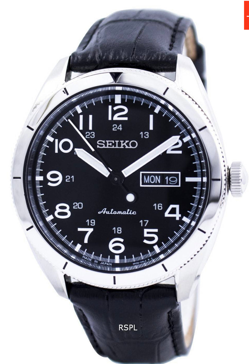 Seiko Automatic Leather Watch SRP715J1