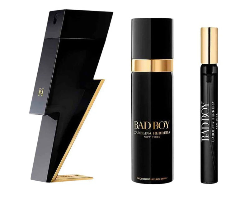 Carolina Herrera Bad Boy EDT 100ml For Men+ Deodorant Gift Set
