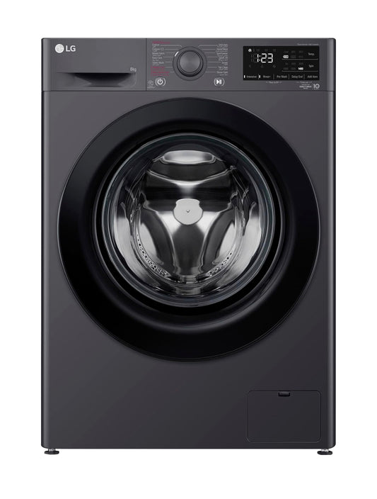 LG Vivace Washing Machine, 8 Kg, Middle Black - F4R3TYG6J