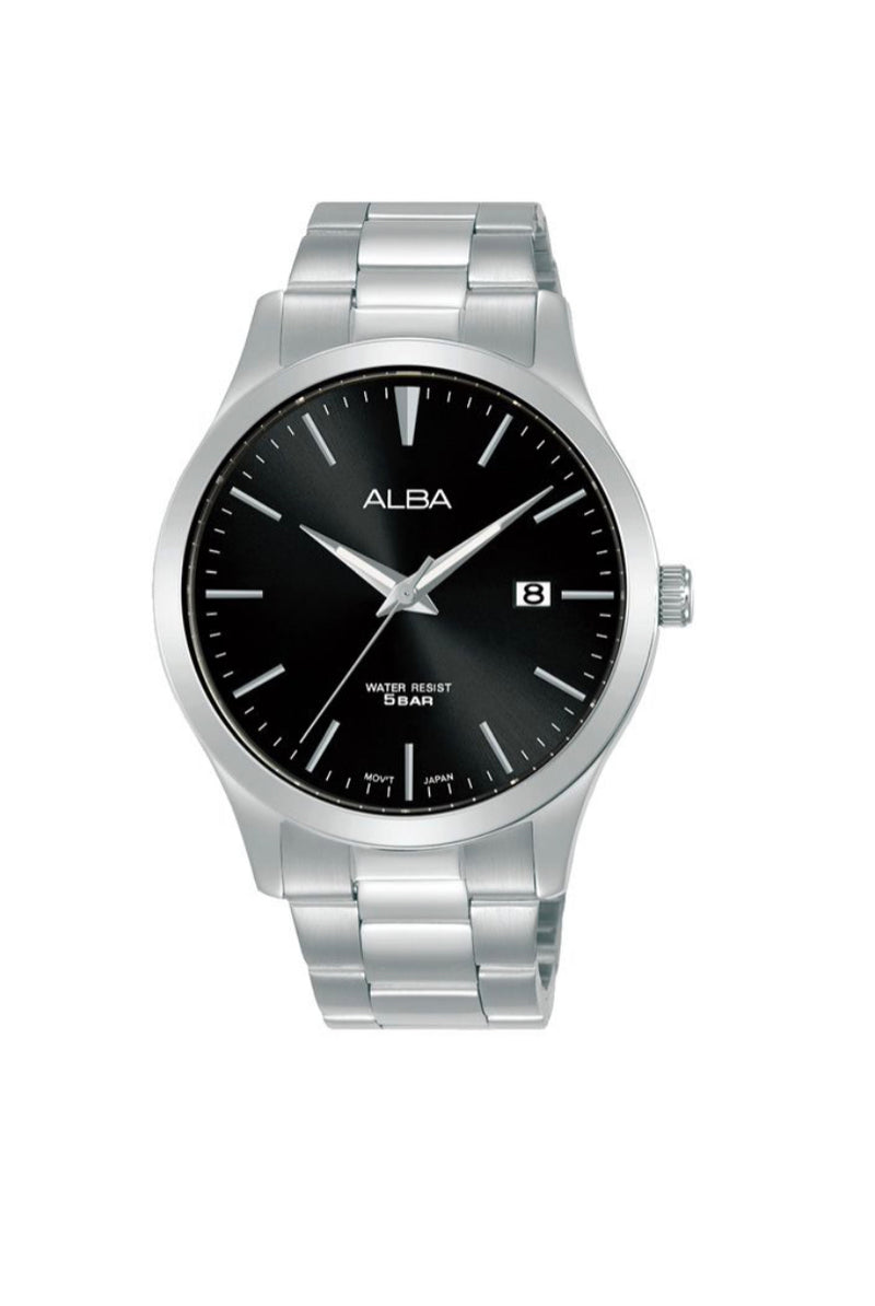 ALBA Men's Hand Watch STANDARD Stainless Band, Black Dial AS9M35X1