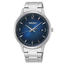 SEIKO Men's Hand Watch QUARTZ Stainless Steel Band Blue Dial SGEH89P1