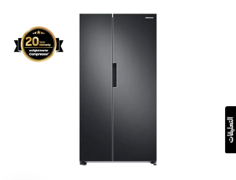 Samsung Refrigerator RS66A8100B1/MR , SIDE BY SIDE WITH TWIN COOLING PLUS , SPACE MAX & Digital Inverter