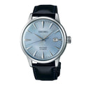 SEIKO Men's Watch PRESAGE Blue Leather Band Sky Blue Dial SRPB43J1