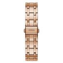 GUESS GW0033L3 ANALOG WATCH Women's White Sunray Dial Rose Gold Round Case/Rose Gold Stainless Steel Bracelet