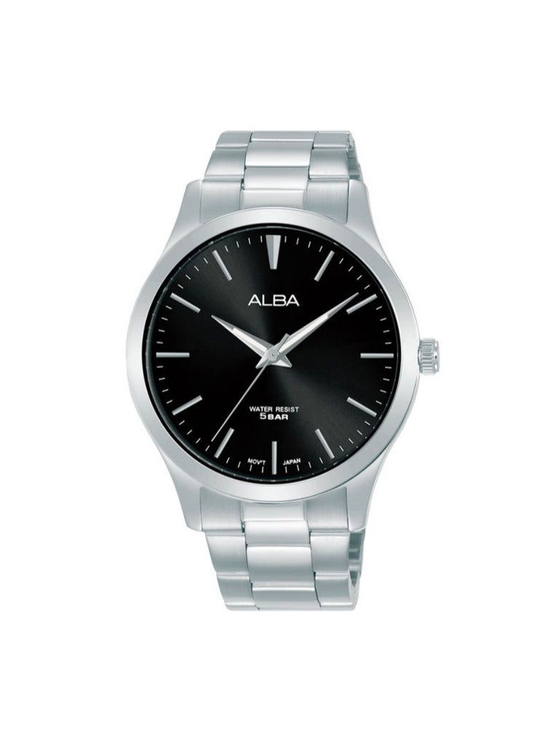 ALBA Men's Hand Watch STANDARD Stainless Band, Black Dial ARSY99X1