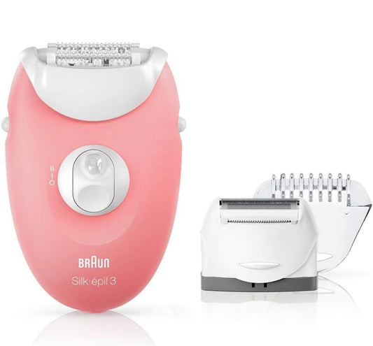 Braun silk epil 3 3-440 epilator for legs and body, including shaving attachment