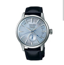 SEIKO Men's Hand Watch PRESAGE Black Leather Strap Blue Dial SSA343J1