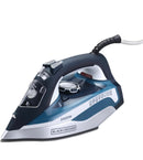 Black & Decker 2400W Steam Iron With Ceramic Soleplate, Blue - X2150-B5