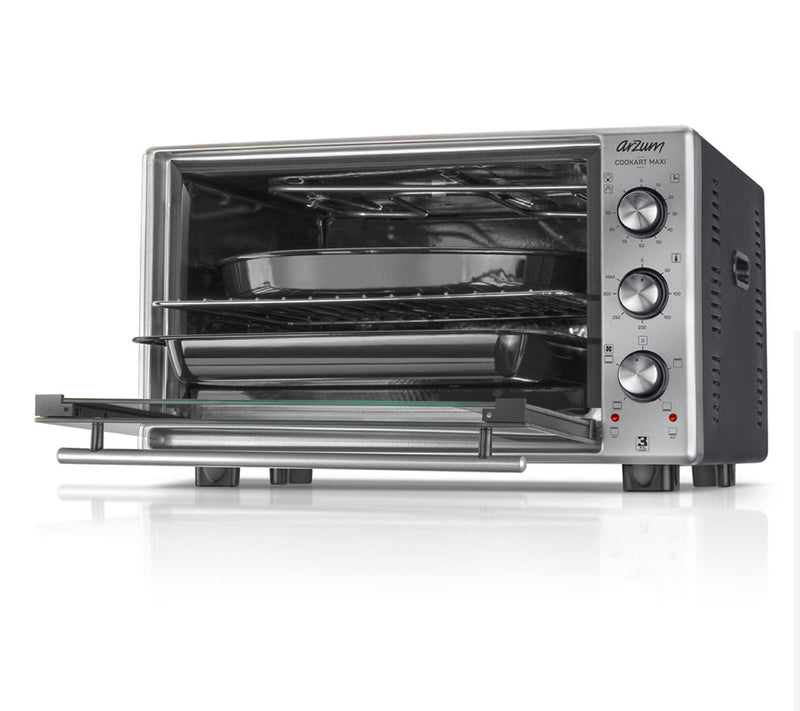 ARZUM AR2002 Cookart Maxi 50 Lt Double Glassed Oven - Stainless Steel